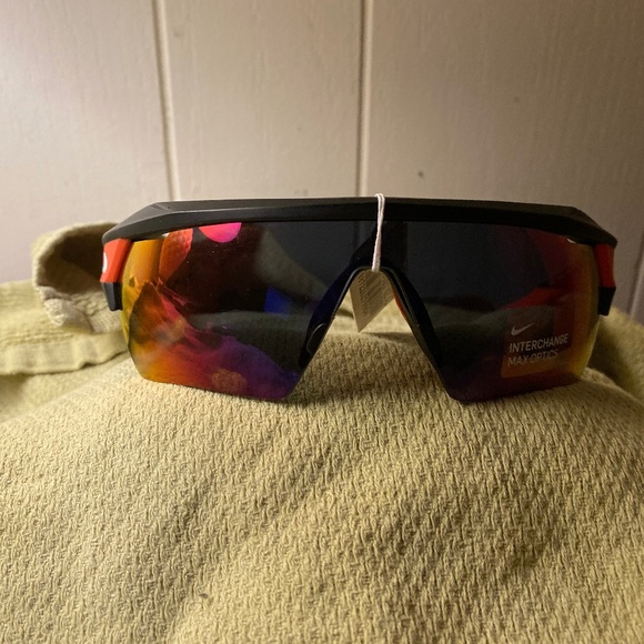 Nike Accessories Black Red Wrap Sunglasses Interchange Nwt